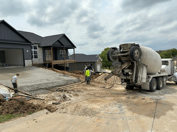 concrete driveway